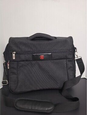 Swiss Gear By Wenger Laptop Travel Case Bag iPad Brushed Slate 17x14x 3